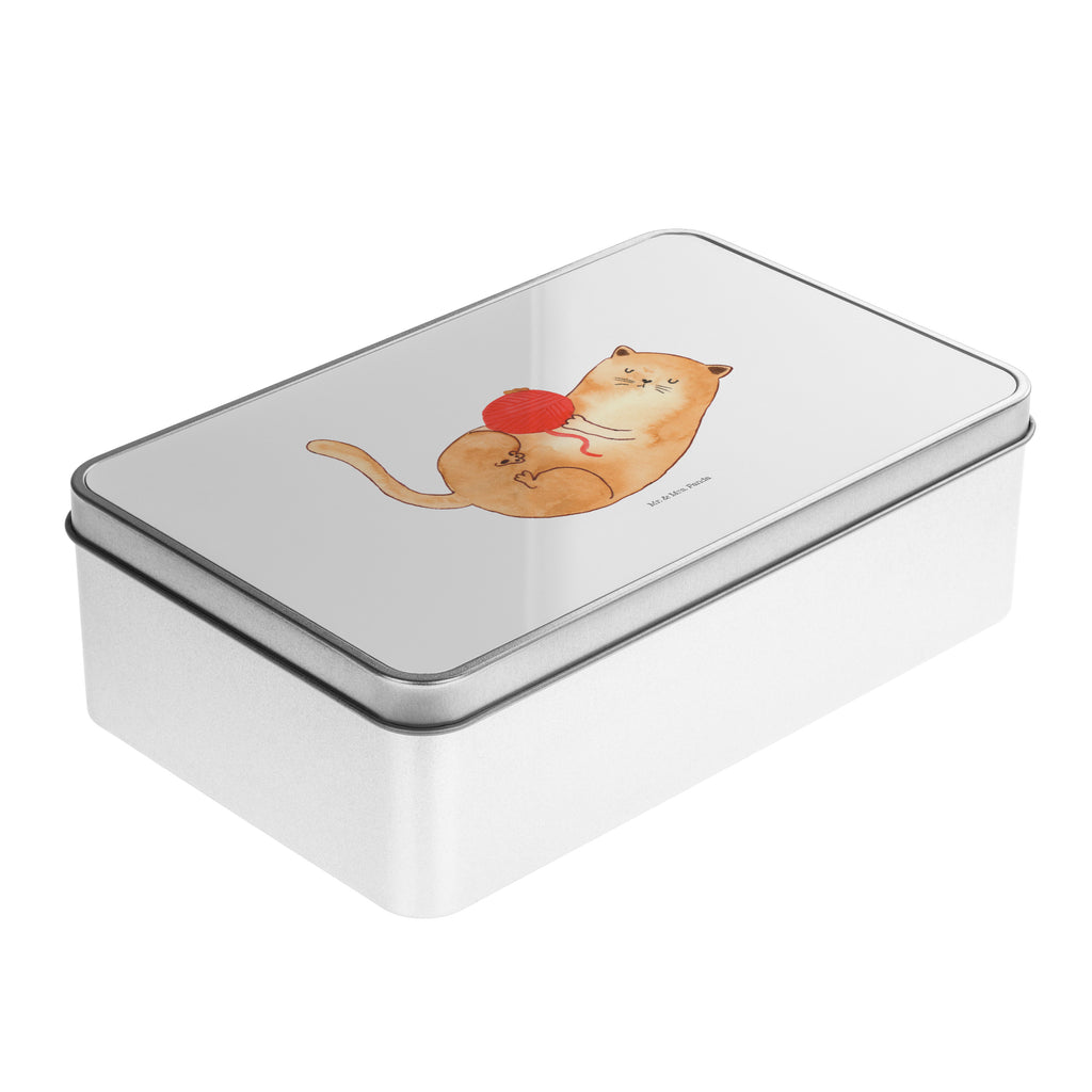 Metalldose rechteckig Katzen Wollknäul Blechdose, Metalldose, Blechbox, Container, Keksdose, Vorratsdose, Vorratsbox, Döschen, Versperbox, Vesperdose, Aufbewahrungsdose, Aufbewahrungsbox, Aluminiumdose, Dose, Katze, Katzenmotiv, Katzenfan, Katzendeko, Katzenfreund, Katzenliebhaber, Katzenprodukte, Katzenartikel, Katzenaccessoires, Katzensouvenirs, Katzenliebhaberprodukte, Katzenmotive, Katzen, Kater, Mietze, Cat, Cats, Katzenhalter, Katzenbesitzerin, Haustier, Wollknäuel, Wolle, Spielen, Spiel, verspielt