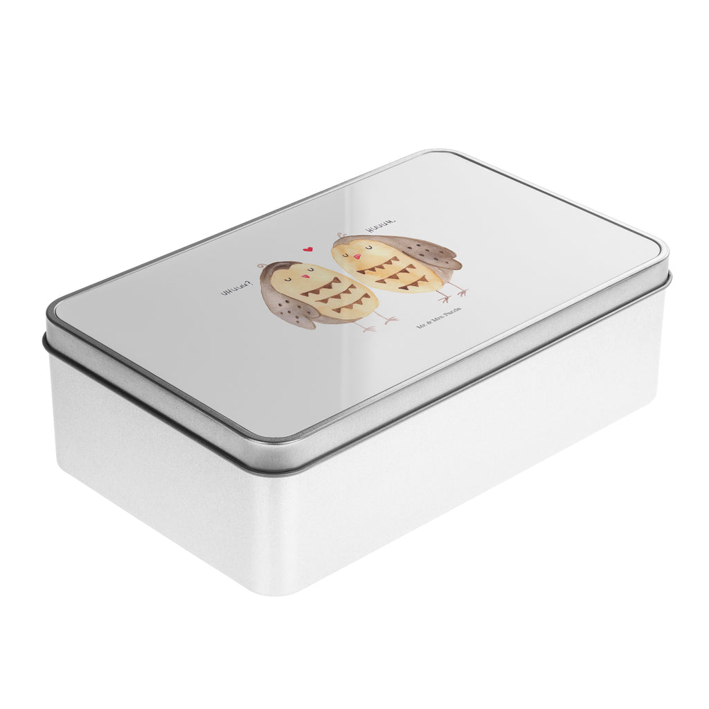 Metalldose rechteckig Eule Liebe Blechdose, Metalldose, Blechbox, Container, Keksdose, Vorratsdose, Vorratsbox, Döschen, Versperbox, Vesperdose, Aufbewahrungsdose, Aufbewahrungsbox, Aluminiumdose, Dose, Eule, Eule Deko, Liebe, Hochzeit Spruch, Owl, All you need is love, Liebe Spruch, Freundin Geschenk, Freund, Wortspiel lustig