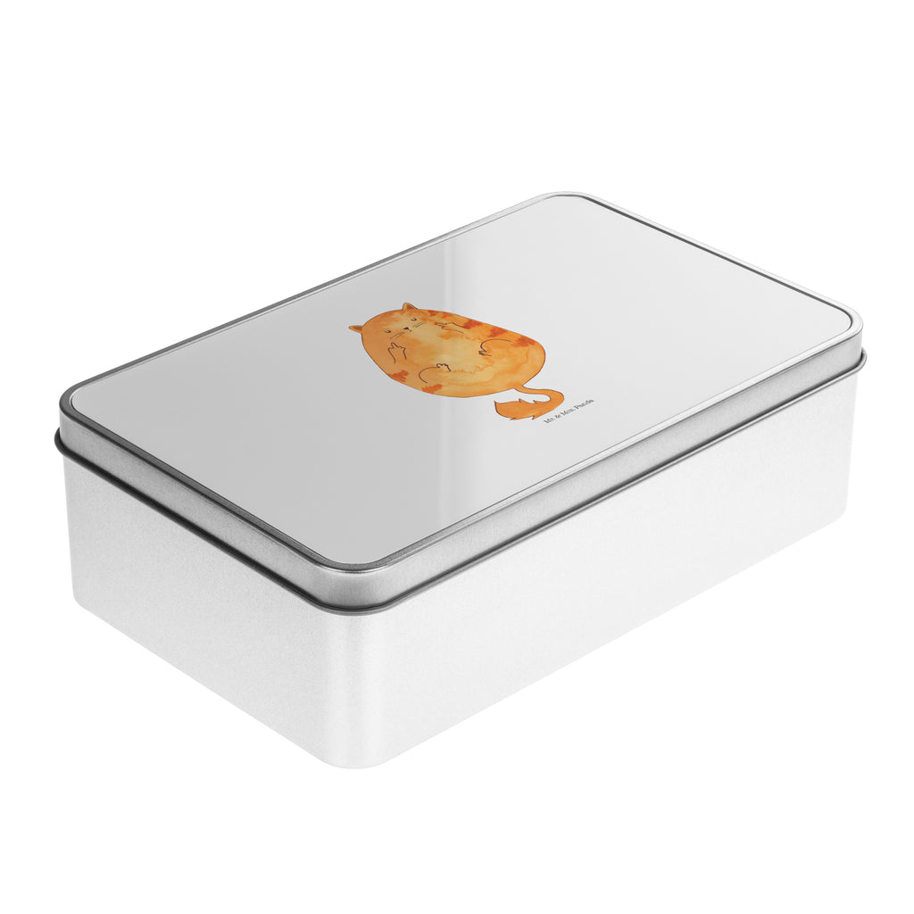 Metalldose rechteckig Katze Frühaufsteher Blechdose, Metalldose, Blechbox, Container, Keksdose, Vorratsdose, Vorratsbox, Döschen, Versperbox, Vesperdose, Aufbewahrungsdose, Aufbewahrungsbox, Aluminiumdose, Dose, Katze, Katzenmotiv, Katzenfan, Katzendeko, Katzenfreund, Katzenliebhaber, Katzenprodukte, Katzenartikel, Katzenaccessoires, Katzensouvenirs, Katzenliebhaberprodukte, Katzenmotive, Der frühe Vogel kann mich mal, Morgenmuffel, Frühaufsteher, Kaffee, Katzen, Kater, Mietze