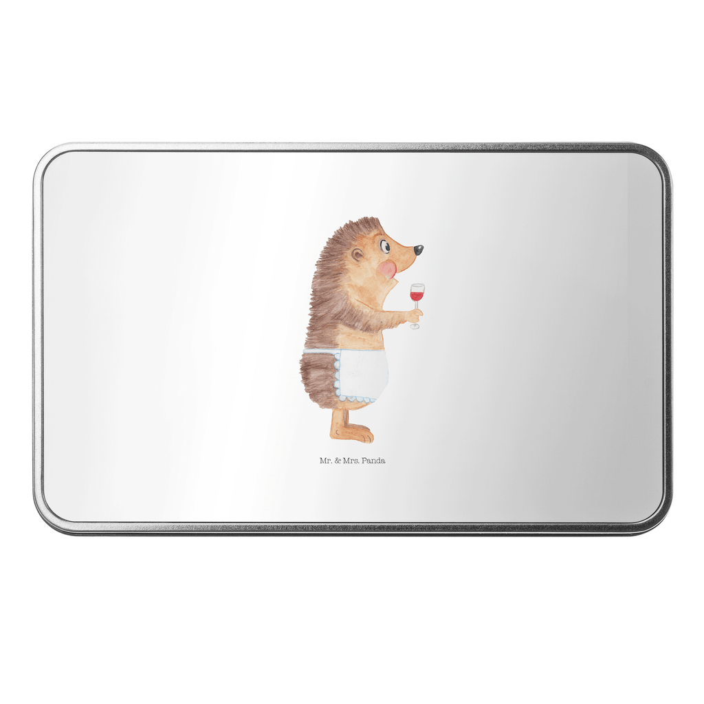 Metalldose rechteckig Igel mit Wein Blechdose, Metalldose, Blechbox, Container, Keksdose, Vorratsdose, Vorratsbox, Döschen, Versperbox, Vesperdose, Aufbewahrungsdose, Aufbewahrungsbox, Aluminiumdose, Dose, Tiermotive, Gute Laune, lustige Sprüche, Tiere, Wein Spruch, Igel, Geschenk Weintrinker, Geschenk Weinliebhaber, Wein Deko, Weinglas, Rotwein, Weißwein, Wein trinken