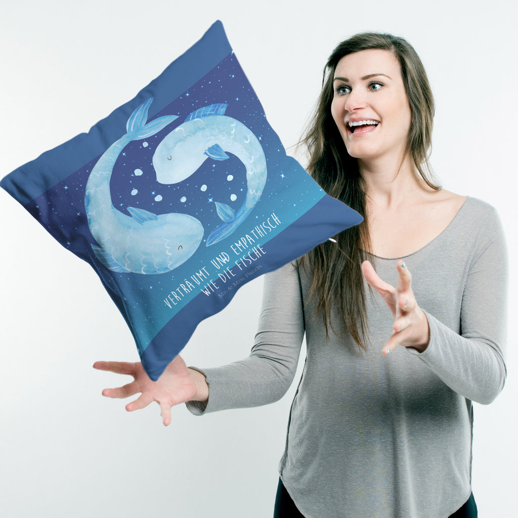 40x40 Kissen Sternzeichen Fische Kissenhülle, Kopfkissen, Sofakissen, Dekokissen, Motivkissen, Tierkreiszeichen, Sternzeichen, Horoskop, Astrologie, Aszendent, Fisch, Fische Geschenk, Fische Sternzeichen, Fische Sternbild, Geschenk Februar, Geschenk März, Geburtstag Februar, Geburtstag März