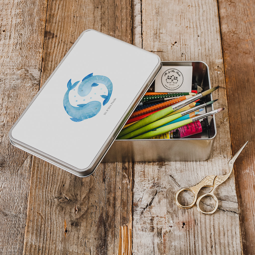 Metalldose rechteckig Sternzeichen Fische Blechdose, Metalldose, Blechbox, Container, Keksdose, Vorratsdose, Vorratsbox, Döschen, Versperbox, Vesperdose, Aufbewahrungsdose, Aufbewahrungsbox, Aluminiumdose, Dose, Tierkreiszeichen, Sternzeichen, Horoskop, Astrologie, Aszendent, Fisch, Fische Geschenk, Fische Sternzeichen, Fische Sternbild, Geschenk Februar, Geschenk März, Geburtstag Februar, Geburtstag März