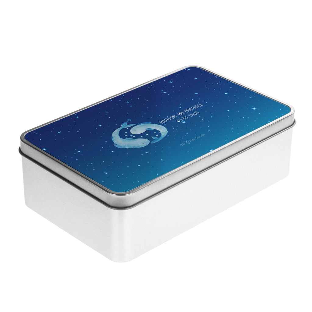 Metalldose rechteckig Sternzeichen Fische Blechdose, Metalldose, Blechbox, Container, Keksdose, Vorratsdose, Vorratsbox, Döschen, Versperbox, Vesperdose, Aufbewahrungsdose, Aufbewahrungsbox, Aluminiumdose, Dose, Tierkreiszeichen, Sternzeichen, Horoskop, Astrologie, Aszendent, Fisch, Fische Geschenk, Fische Sternzeichen, Fische Sternbild, Geschenk Februar, Geschenk März, Geburtstag Februar, Geburtstag März