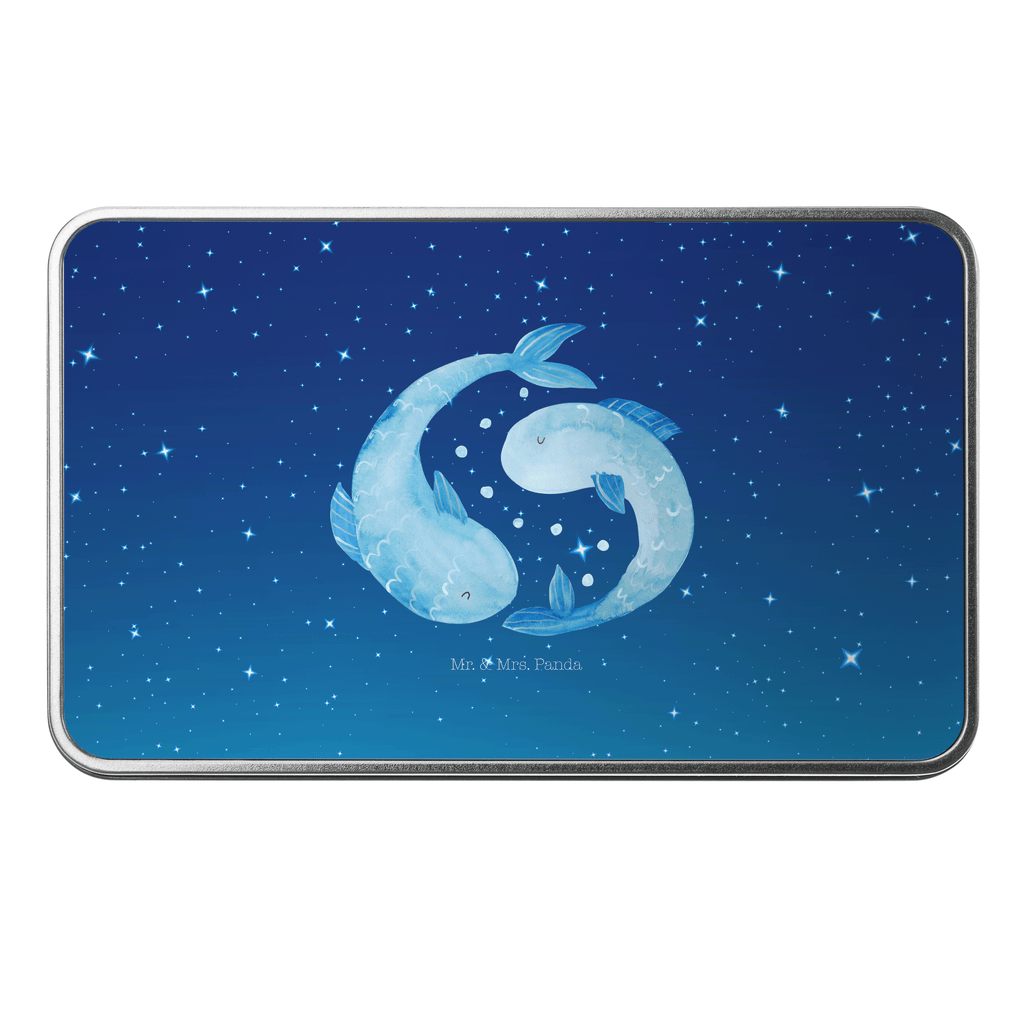 Metalldose rechteckig Sternzeichen Fische Blechdose, Metalldose, Blechbox, Container, Keksdose, Vorratsdose, Vorratsbox, Döschen, Versperbox, Vesperdose, Aufbewahrungsdose, Aufbewahrungsbox, Aluminiumdose, Dose, Tierkreiszeichen, Sternzeichen, Horoskop, Astrologie, Aszendent, Fisch, Fische Geschenk, Fische Sternzeichen, Fische Sternbild, Geschenk Februar, Geschenk März, Geburtstag Februar, Geburtstag März