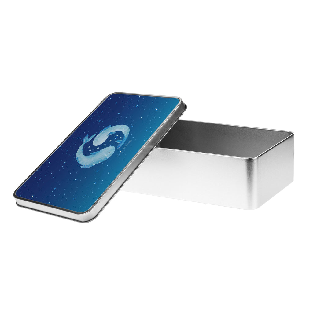 Metalldose rechteckig Sternzeichen Fische Blechdose, Metalldose, Blechbox, Container, Keksdose, Vorratsdose, Vorratsbox, Döschen, Versperbox, Vesperdose, Aufbewahrungsdose, Aufbewahrungsbox, Aluminiumdose, Dose, Tierkreiszeichen, Sternzeichen, Horoskop, Astrologie, Aszendent, Fisch, Fische Geschenk, Fische Sternzeichen, Fische Sternbild, Geschenk Februar, Geschenk März, Geburtstag Februar, Geburtstag März