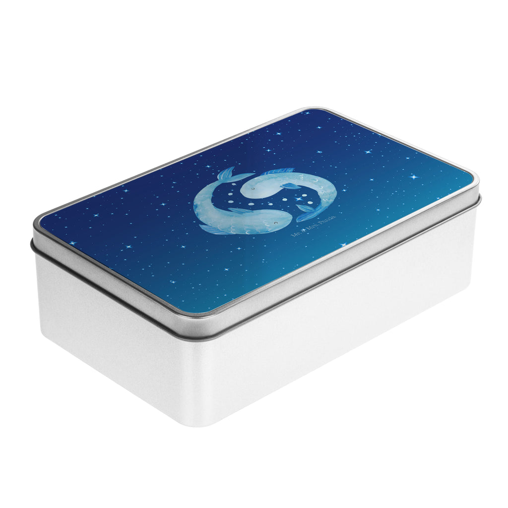 Metalldose rechteckig Sternzeichen Fische Blechdose, Metalldose, Blechbox, Container, Keksdose, Vorratsdose, Vorratsbox, Döschen, Versperbox, Vesperdose, Aufbewahrungsdose, Aufbewahrungsbox, Aluminiumdose, Dose, Tierkreiszeichen, Sternzeichen, Horoskop, Astrologie, Aszendent, Fisch, Fische Geschenk, Fische Sternzeichen, Fische Sternbild, Geschenk Februar, Geschenk März, Geburtstag Februar, Geburtstag März