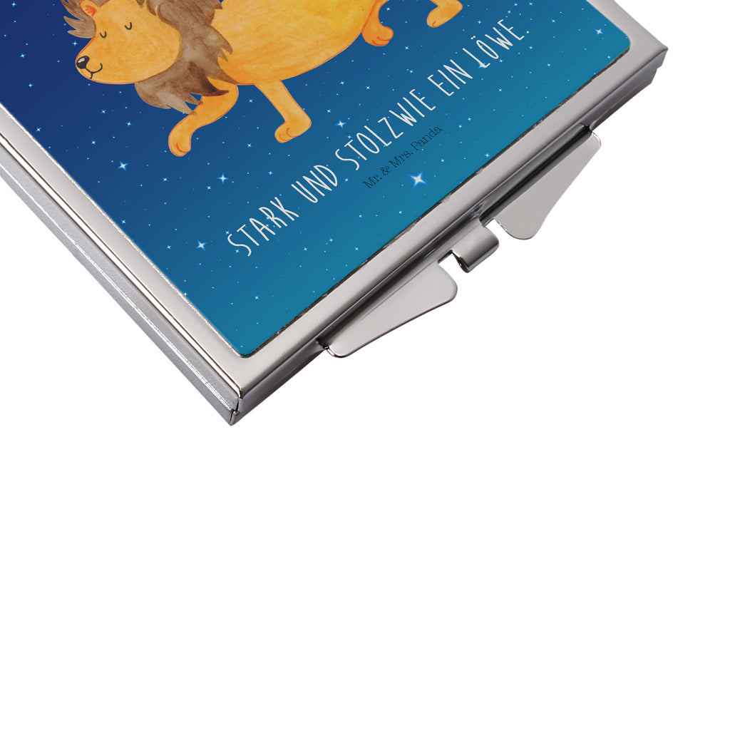 Handtaschenspiegel quadratisch Sternzeichen Löwe Spiegel, Handtasche, Quadrat, silber, schminken, Schminkspiegel, Tierkreiszeichen, Sternzeichen, Horoskop, Astrologie, Aszendent, Löwe Geschenk, Löwe Sternzeichen, Geschenk Juli, Geburtstag Juli, Geschenk August, Geburtstag August, König der Tiere