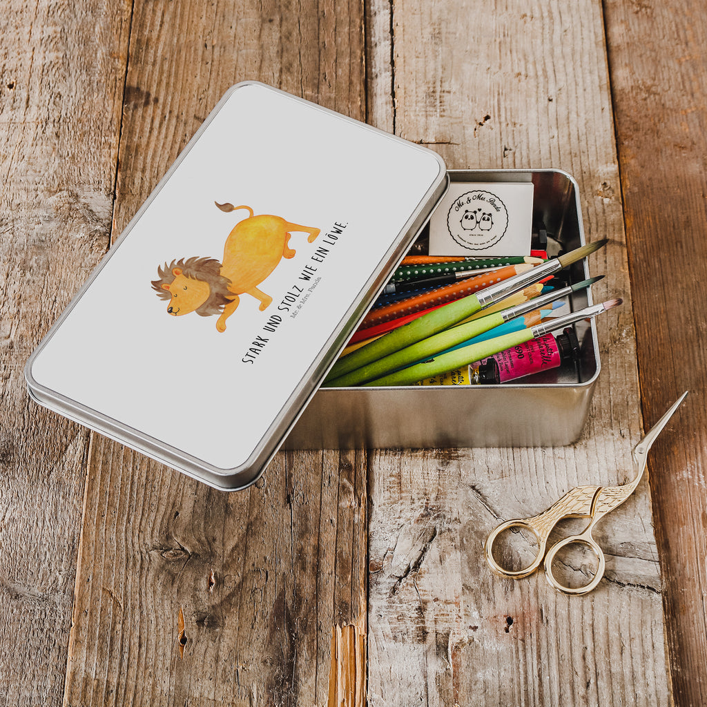 Metalldose rechteckig Sternzeichen Löwe Blechdose, Metalldose, Blechbox, Container, Keksdose, Vorratsdose, Vorratsbox, Döschen, Versperbox, Vesperdose, Aufbewahrungsdose, Aufbewahrungsbox, Aluminiumdose, Dose, Tierkreiszeichen, Sternzeichen, Horoskop, Astrologie, Aszendent, Löwe Geschenk, Löwe Sternzeichen, Geschenk Juli, Geburtstag Juli, Geschenk August, Geburtstag August, König der Tiere