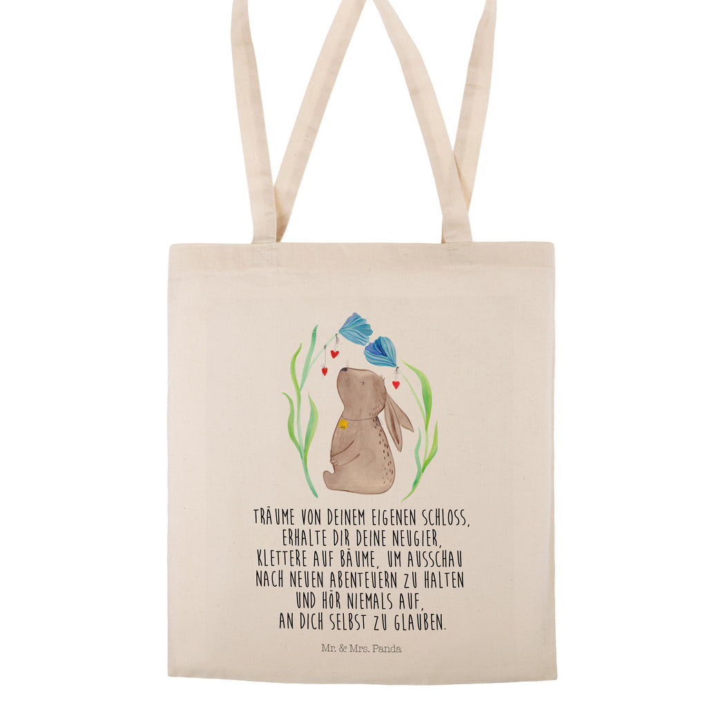Tragetasche Hase Blume Beuteltasche, Beutel, Einkaufstasche, Jutebeutel, Stoffbeutel, Ostern, Osterhase, Ostergeschenke, Osternest, Osterdeko, Geschenk zu Ostern, Hase, Kaninchen, Kind, Taufe, Taufgeschenk, Geburt, Schwangerschaft, erstes Kind, Kindergeburtstag, Geburtstag, Hoffnung, Träume
