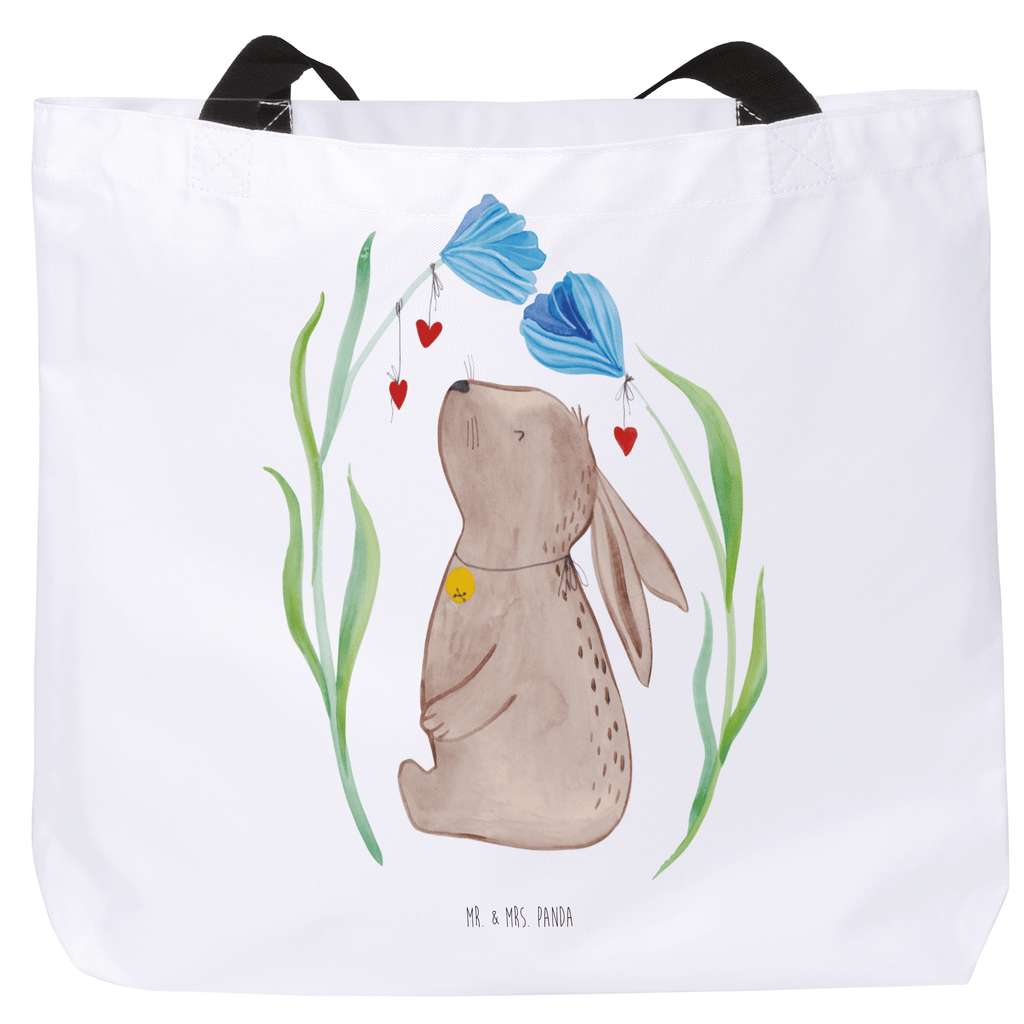 Shopper Hase Blume Beutel, Einkaufstasche, Tasche, Strandtasche, Einkaufsbeutel, Shopper, Schultasche, Freizeittasche, Tragebeutel, Schulbeutel, Alltagstasche, Ostern, Osterhase, Ostergeschenke, Osternest, Osterdeko, Geschenk zu Ostern, Hase, Kaninchen, Kind, Taufe, Taufgeschenk, Geburt, Schwangerschaft, erstes Kind, Kindergeburtstag, Geburtstag, Hoffnung, Träume