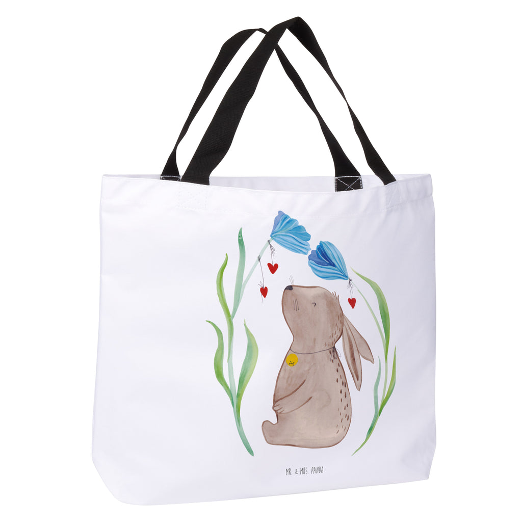 Shopper Hase Blume Beutel, Einkaufstasche, Tasche, Strandtasche, Einkaufsbeutel, Shopper, Schultasche, Freizeittasche, Tragebeutel, Schulbeutel, Alltagstasche, Ostern, Osterhase, Ostergeschenke, Osternest, Osterdeko, Geschenk zu Ostern, Hase, Kaninchen, Kind, Taufe, Taufgeschenk, Geburt, Schwangerschaft, erstes Kind, Kindergeburtstag, Geburtstag, Hoffnung, Träume