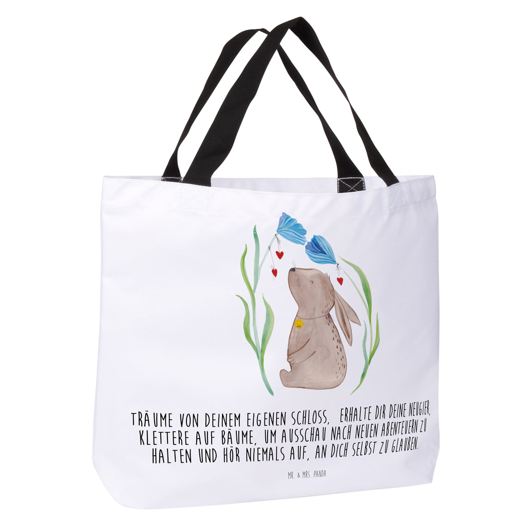 Shopper Hase Blume Beutel, Einkaufstasche, Tasche, Strandtasche, Einkaufsbeutel, Shopper, Schultasche, Freizeittasche, Tragebeutel, Schulbeutel, Alltagstasche, Ostern, Osterhase, Ostergeschenke, Osternest, Osterdeko, Geschenk zu Ostern, Hase, Kaninchen, Kind, Taufe, Taufgeschenk, Geburt, Schwangerschaft, erstes Kind, Kindergeburtstag, Geburtstag, Hoffnung, Träume