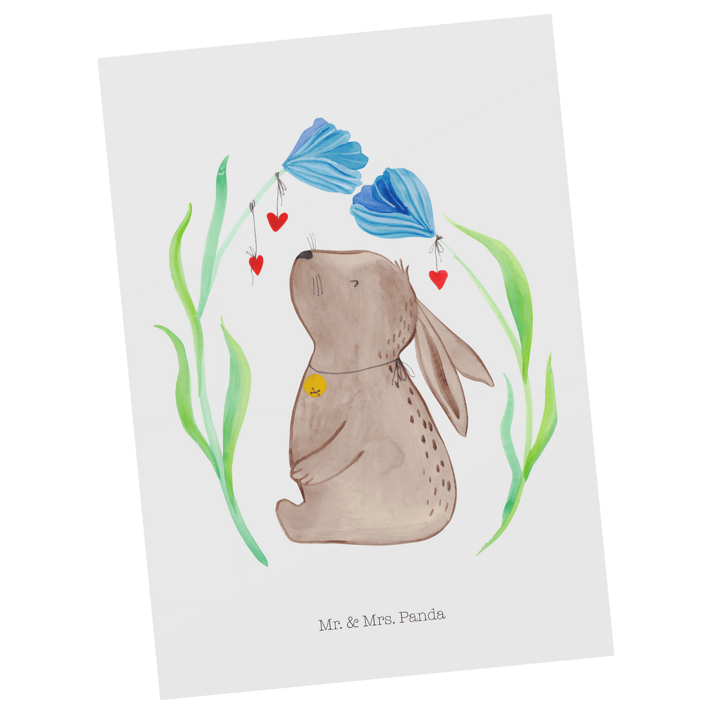Postkarte Hase Blume Geschenkkarte, Grußkarte, Karte, Einladung, Ansichtskarte, Geburtstagskarte, Einladungskarte, Dankeskarte, Ostern, Osterhase, Ostergeschenke, Osternest, Osterdeko, Geschenk zu Ostern, Hase, Kaninchen, Kind, Taufe, Taufgeschenk, Geburt, Schwangerschaft, erstes Kind, Kindergeburtstag, Geburtstag, Hoffnung, Träume