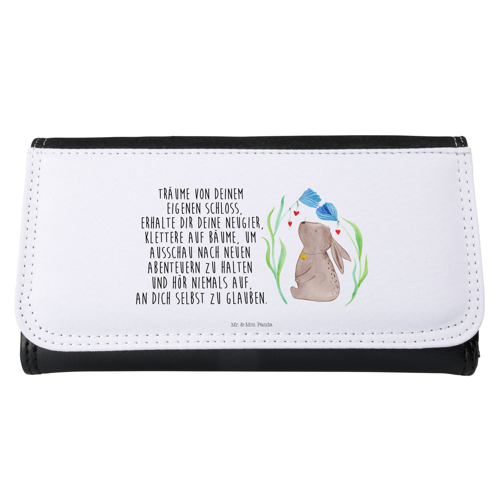 Damen Portemonnaie Hase Blume Portemonnaie, Portemonee, Geldbörse, Damen, Groß, XXL, Geldbeutel, Portemonnaies, Ostern, Osterhase, Ostergeschenke, Osternest, Osterdeko, Geschenk zu Ostern, Hase, Kaninchen, Kind, Taufe, Taufgeschenk, Geburt, Schwangerschaft, erstes Kind, Kindergeburtstag, Geburtstag, Hoffnung, Träume