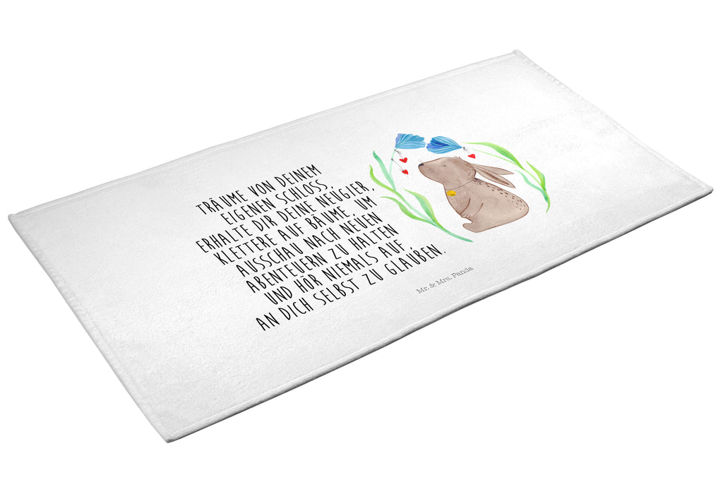 50 x 100 Handtuch Hase Blume Handtuch, Badehandtuch, Badezimmer, Handtücher, groß, Kinder, Baby, Ostern, Osterhase, Ostergeschenke, Osternest, Osterdeko, Geschenk zu Ostern, Hase, Kaninchen, Kind, Taufe, Taufgeschenk, Geburt, Schwangerschaft, erstes Kind, Kindergeburtstag, Geburtstag, Hoffnung, Träume