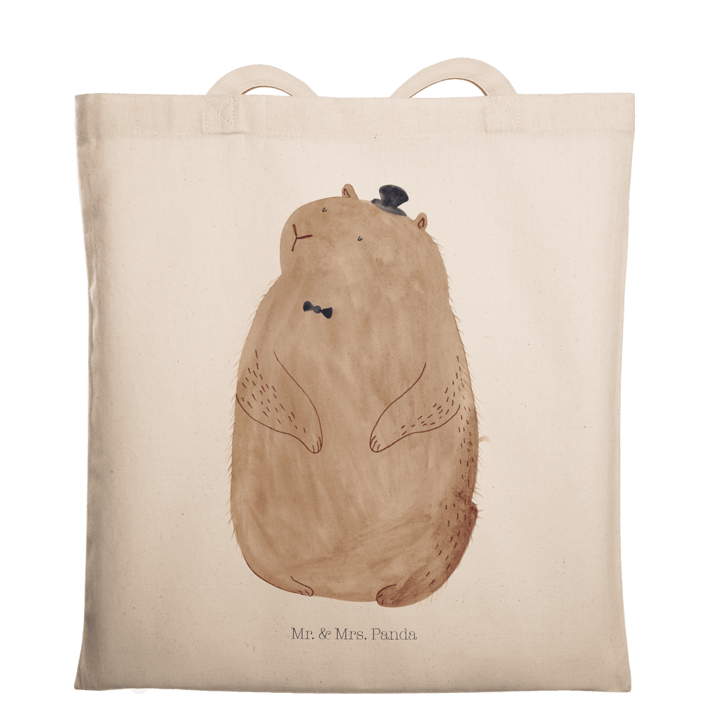 Tragetasche Murmeltier Beuteltasche, Beutel, Einkaufstasche, Jutebeutel, Stoffbeutel, Tiermotive, Gute Laune, lustige Sprüche, Tiere, Murmeltier, Knigge, Fröhlichkeit, Freundlichkeit, Respekt, Anstand