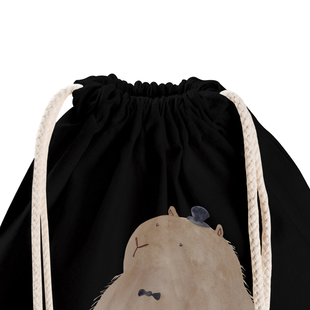 Sportbeutel Murmeltier Turnbeutel, Beutel, Sporttasche, Tasche, Stoffbeutel, Tiermotive, Gute Laune, lustige Sprüche, Tiere, Murmeltier, Knigge, Fröhlichkeit, Freundlichkeit, Respekt, Anstand