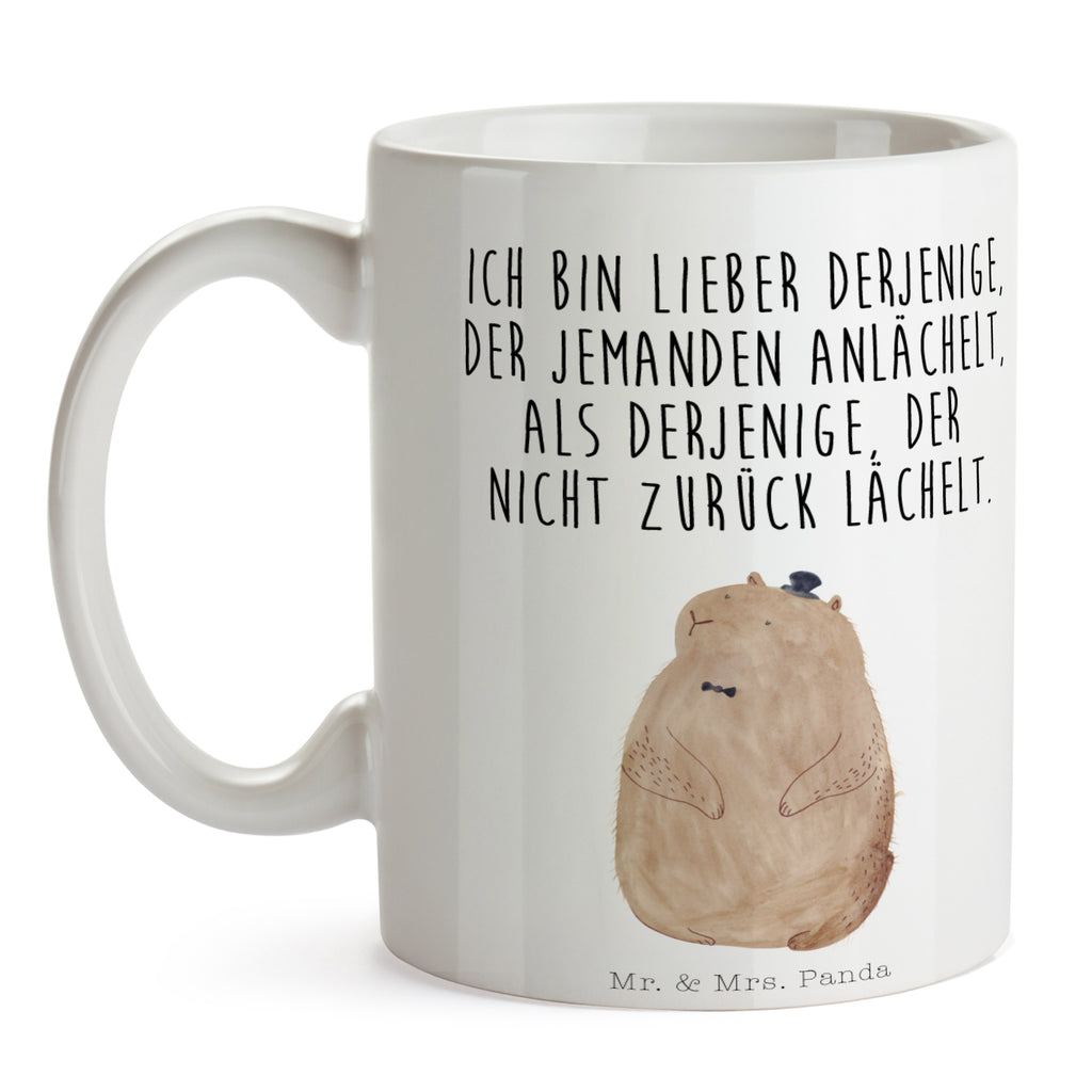 Tasse Murmeltier Murmeltier, Knigge, Fröhlichkeit, Freundlichkeit, Respekt, Anstand,  Becher, Kaffeetasse, Kaffeebecher, Tee, Frühstück, Büro  süße Tiermotive, gute Laune, lustige Sprüche, Tiere