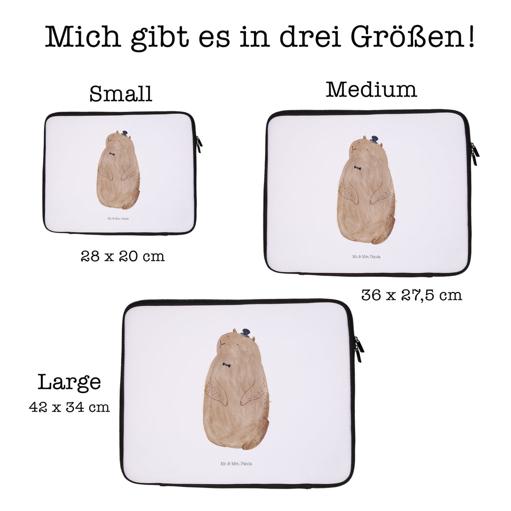 33 x 42 Notebook Tasche Murmeltier Notebook Tasche, Laptop, Computertasche, Tasche, Schutzhülle, süße Tiermotive, gute Laune, lustige Sprüche, Tiere, Murmeltier, Knigge, Fröhlichkeit, Freundlichkeit, Respekt, Anstand