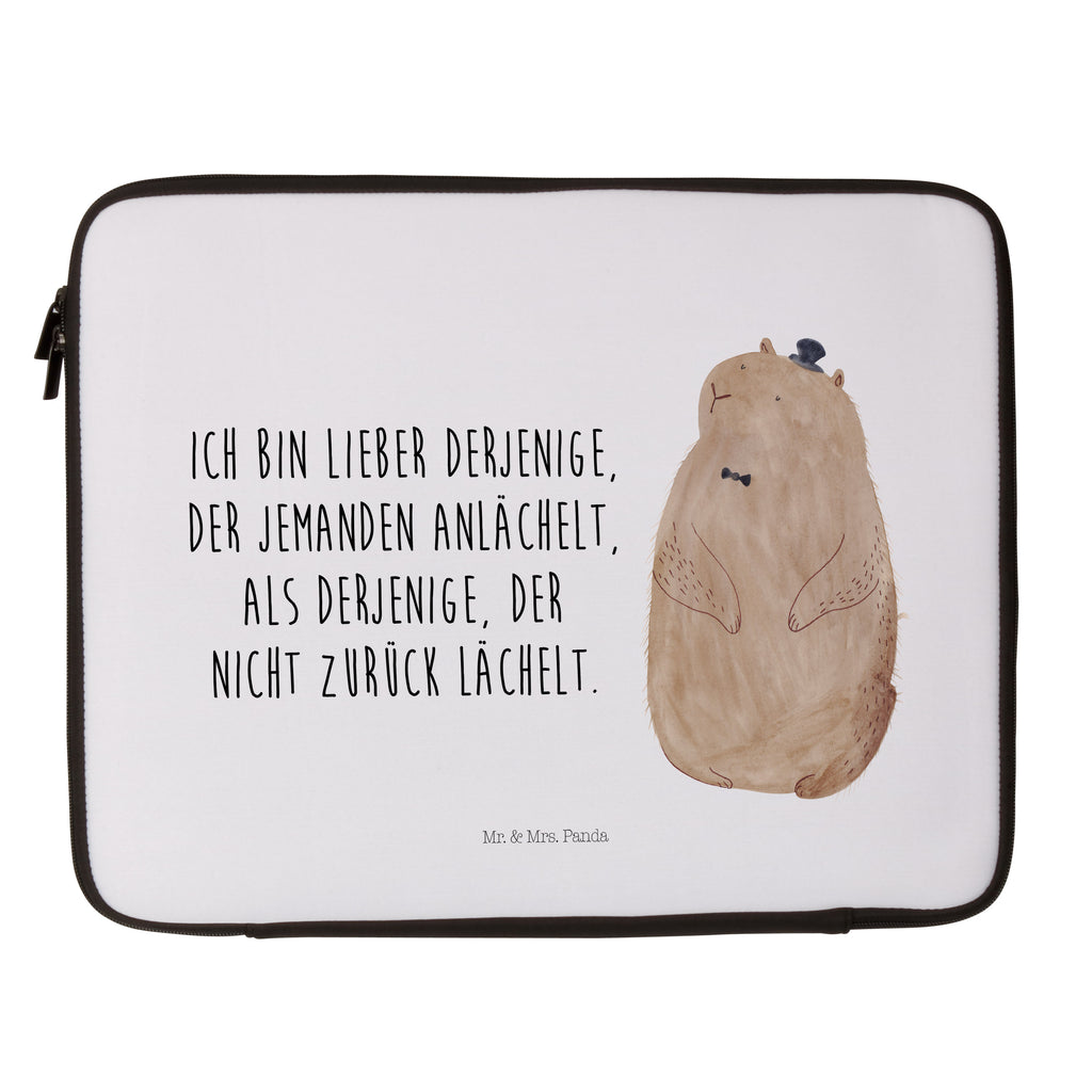 33 x 42 Notebook Tasche Murmeltier Notebook Tasche, Laptop, Computertasche, Tasche, Schutzhülle, süße Tiermotive, gute Laune, lustige Sprüche, Tiere, Murmeltier, Knigge, Fröhlichkeit, Freundlichkeit, Respekt, Anstand