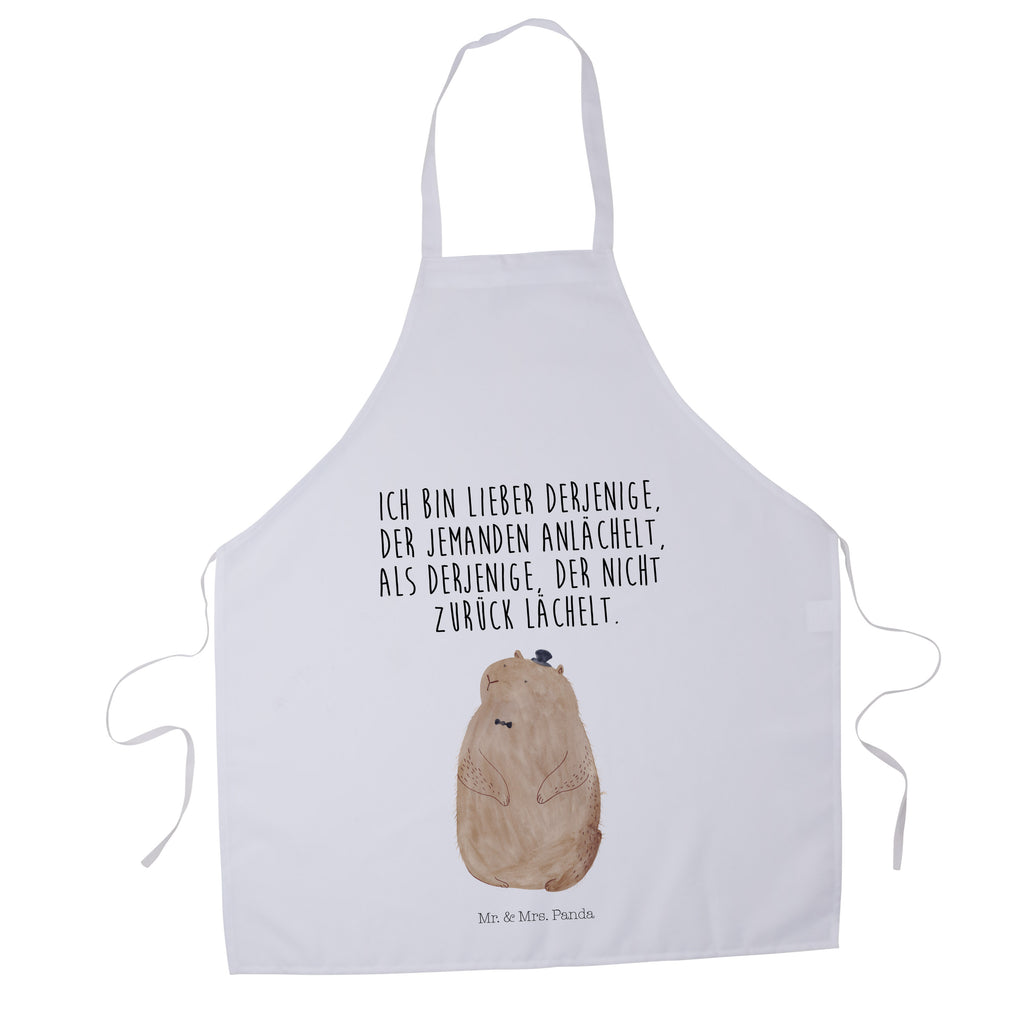 Kochschürze Murmeltier Schürze, Backschürze, Küchenschürze, Grillschürze, Latzschürze, Tiermotive, Gute Laune, lustige Sprüche, Tiere, Murmeltier, Knigge, Fröhlichkeit, Freundlichkeit, Respekt, Anstand