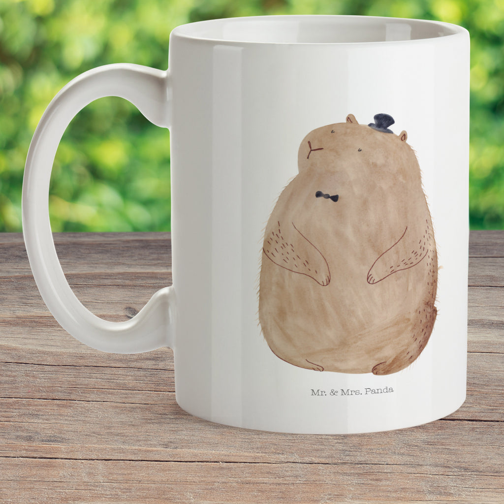 Kindertasse Murmeltier Kunststoff Tasse, Kindergarten, Tasse, Trinkbecher, Camping Becher, Kaffeetasse, Kunststoffbecher, Kindergartenbecher, Outdoorgeschirr, Kunststoffgeschirr, Reisebecher, Reisetasse, Kinderbecher, Tiermotive, Gute Laune, lustige Sprüche, Tiere, Murmeltier, Knigge, Fröhlichkeit, Freundlichkeit, Respekt, Anstand