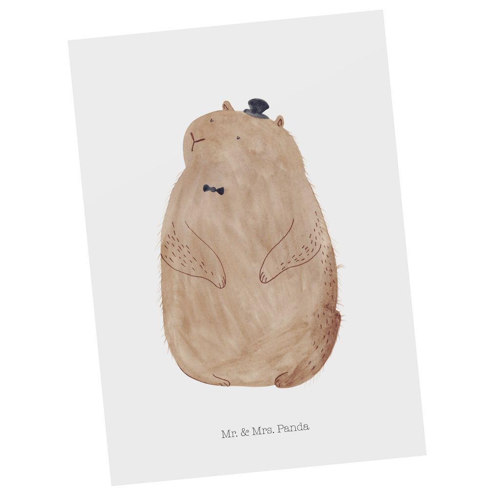 Postkarte Murmeltier Geschenkkarte, Grußkarte, Karte, Einladung, Ansichtskarte, Geburtstagskarte, Einladungskarte, Dankeskarte, Tiermotive, Gute Laune, lustige Sprüche, Tiere, Murmeltier, Knigge, Fröhlichkeit, Freundlichkeit, Respekt, Anstand