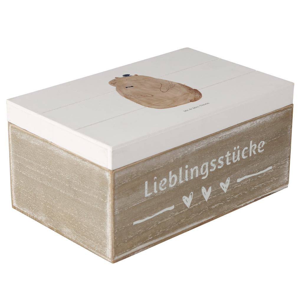 Holzkiste Murmeltier Holzkiste, Kiste, Schatzkiste, Truhe, Schatulle, XXL, Erinnerungsbox, Erinnerungskiste, Dekokiste, Aufbewahrungsbox, Tiermotive, Gute Laune, lustige Sprüche, Tiere, Murmeltier, Knigge, Fröhlichkeit, Freundlichkeit, Respekt, Anstand