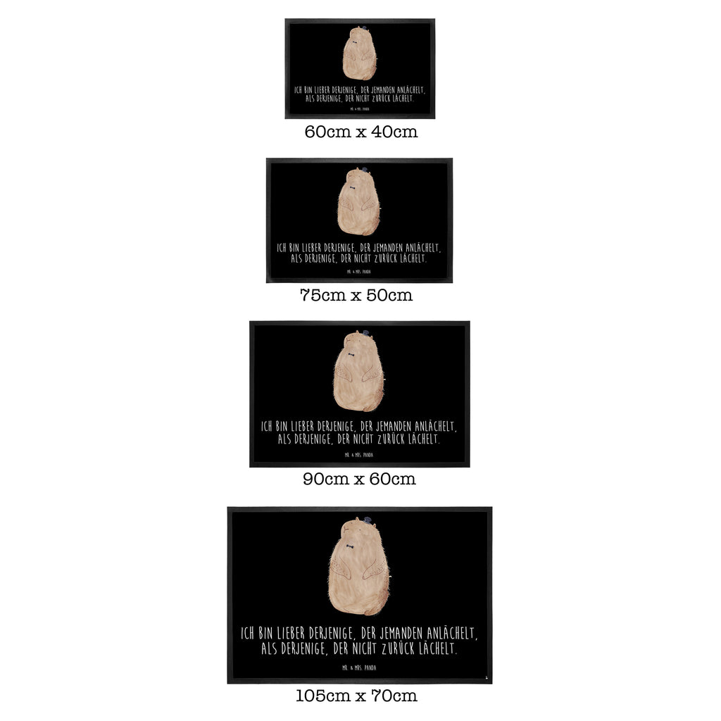 Fußmatte Murmeltier Murmeltier, Knigge, Fröhlichkeit, Freundlichkeit, Respekt, Anstand,  Türvorleger, Schmutzmatte, Fußabtreter, Matte, Schmutzfänger, Fußabstreifer, Schmutzfangmatte, Türmatte, Motivfußmatte,  Haustürmatte, Vorleger  süße Tiermotive, gute Laune, lustige Sprüche, Tiere