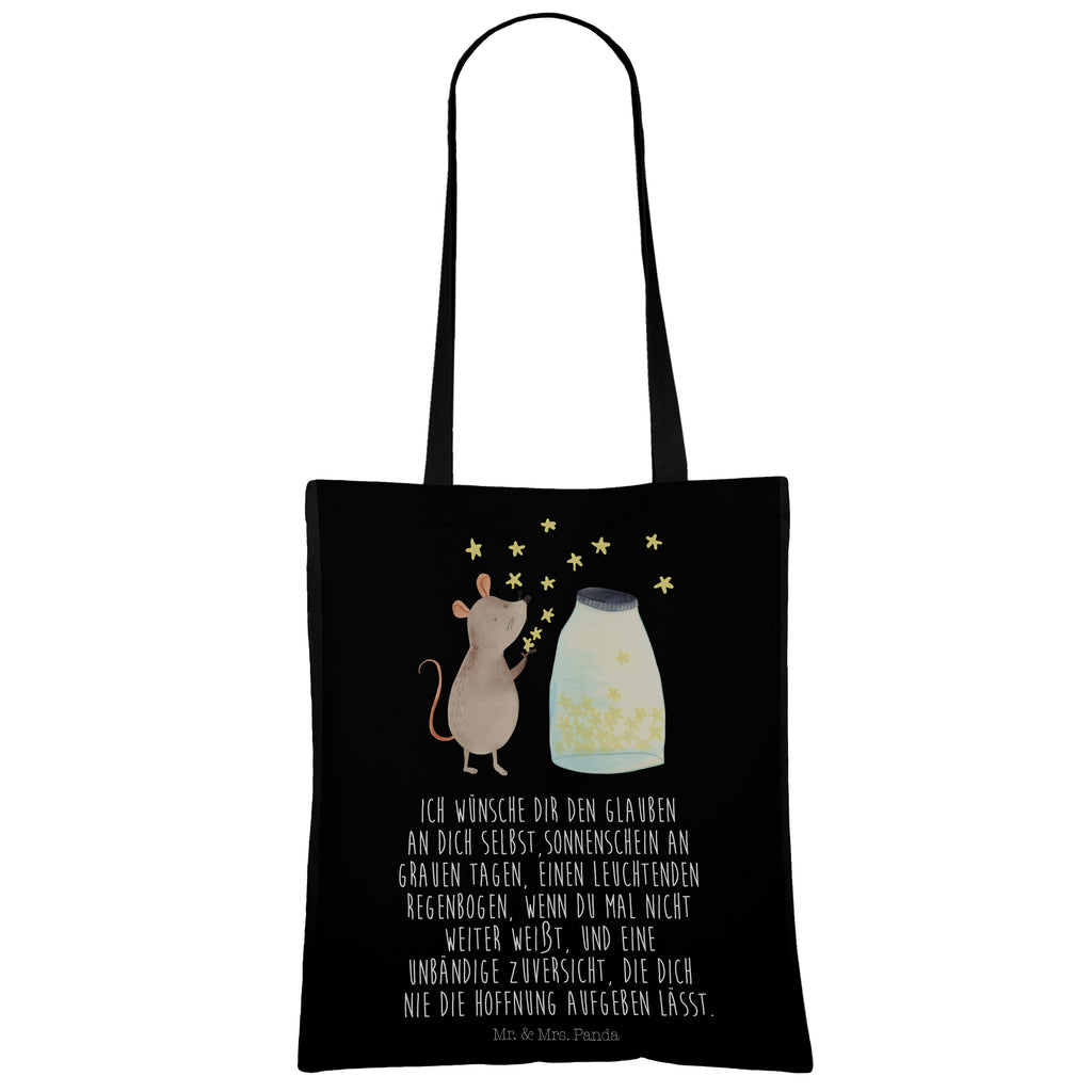 Tragetasche Maus Sterne Beuteltasche, Beutel, Einkaufstasche, Jutebeutel, Stoffbeutel, Tiermotive, Gute Laune, lustige Sprüche, Tiere, Maus, Sterne, Wunsch, Kind, Taufe, Taufgeschenk, Geburt, Schwangerschaft, erstes Kind, Kindergeburtstag, Geburtstag, Hoffnung, Träume