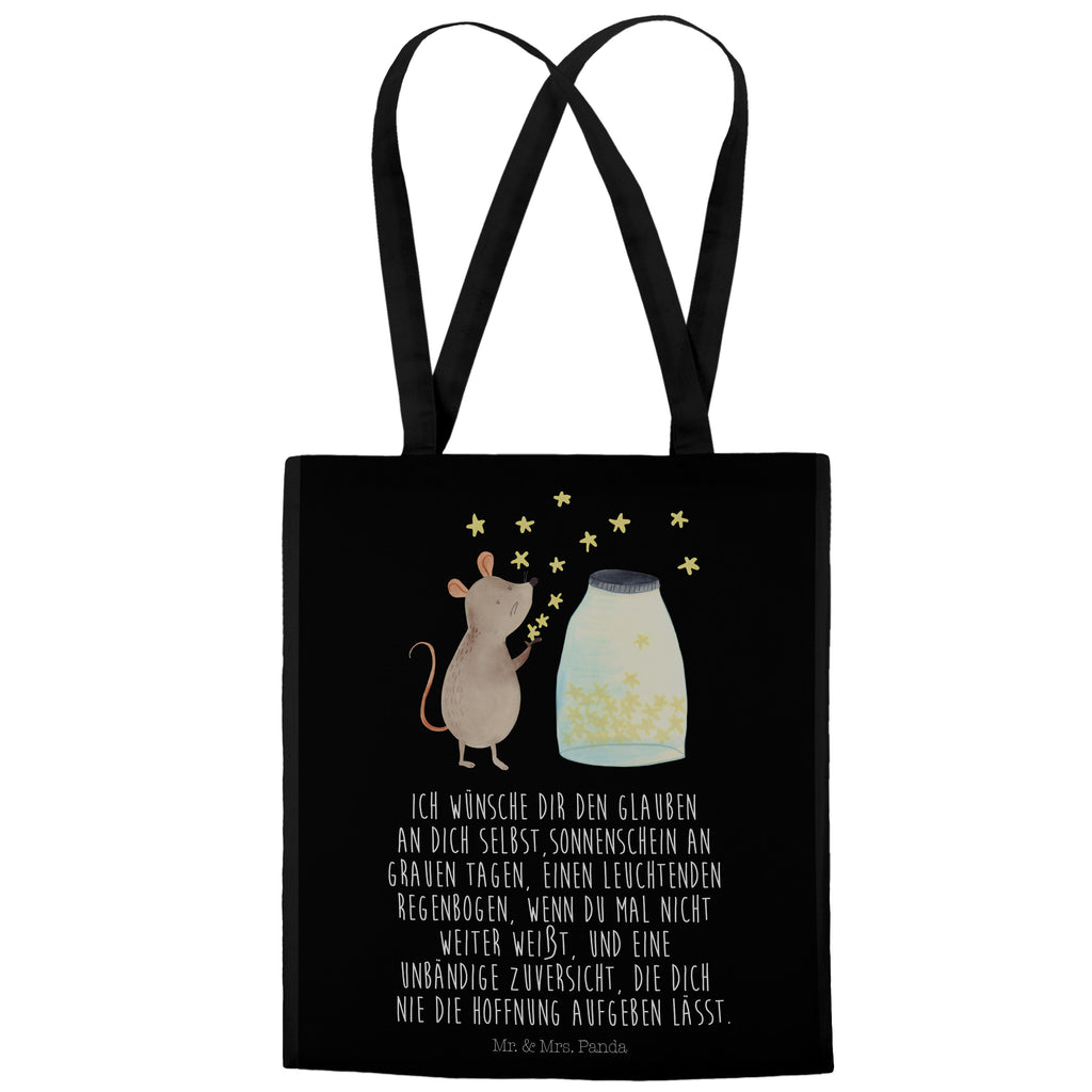 Tragetasche Maus Sterne Beuteltasche, Beutel, Einkaufstasche, Jutebeutel, Stoffbeutel, Tiermotive, Gute Laune, lustige Sprüche, Tiere, Maus, Sterne, Wunsch, Kind, Taufe, Taufgeschenk, Geburt, Schwangerschaft, erstes Kind, Kindergeburtstag, Geburtstag, Hoffnung, Träume