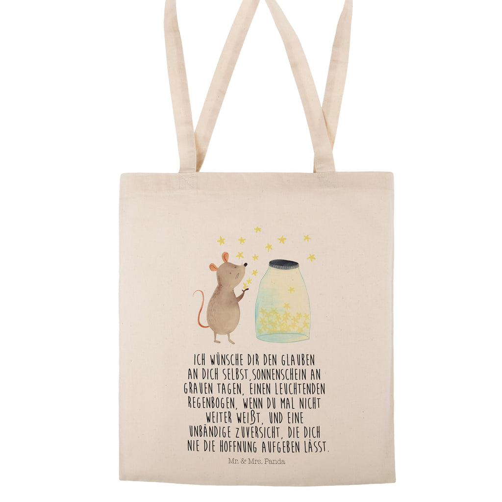 Tragetasche Maus Sterne Beuteltasche, Beutel, Einkaufstasche, Jutebeutel, Stoffbeutel, Tiermotive, Gute Laune, lustige Sprüche, Tiere, Maus, Sterne, Wunsch, Kind, Taufe, Taufgeschenk, Geburt, Schwangerschaft, erstes Kind, Kindergeburtstag, Geburtstag, Hoffnung, Träume