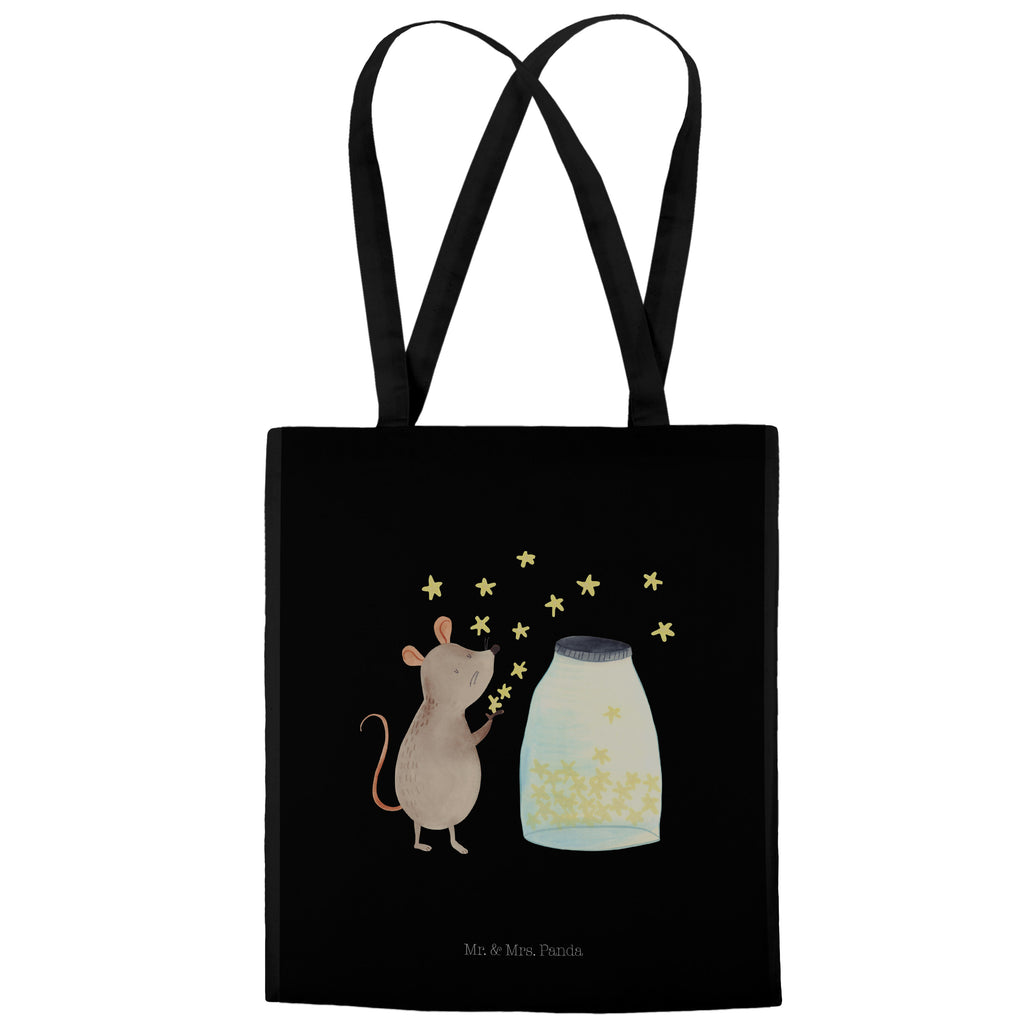 Tragetasche Maus Sterne Beuteltasche, Beutel, Einkaufstasche, Jutebeutel, Stoffbeutel, Tiermotive, Gute Laune, lustige Sprüche, Tiere, Maus, Sterne, Wunsch, Kind, Taufe, Taufgeschenk, Geburt, Schwangerschaft, erstes Kind, Kindergeburtstag, Geburtstag, Hoffnung, Träume