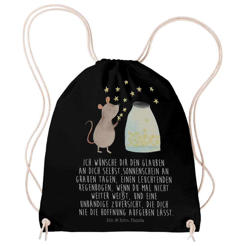 Sportbeutel Maus Sterne Turnbeutel, Beutel, Sporttasche, Tasche, Stoffbeutel, Tiermotive, Gute Laune, lustige Sprüche, Tiere, Maus, Sterne, Wunsch, Kind, Taufe, Taufgeschenk, Geburt, Schwangerschaft, erstes Kind, Kindergeburtstag, Geburtstag, Hoffnung, Träume
