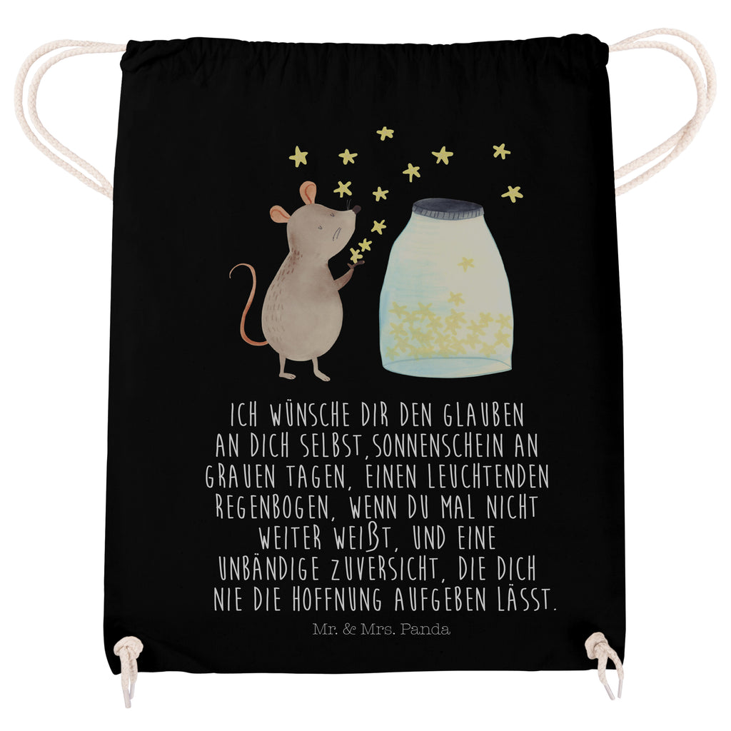 Sportbeutel Maus Sterne Turnbeutel, Beutel, Sporttasche, Tasche, Stoffbeutel, Tiermotive, Gute Laune, lustige Sprüche, Tiere, Maus, Sterne, Wunsch, Kind, Taufe, Taufgeschenk, Geburt, Schwangerschaft, erstes Kind, Kindergeburtstag, Geburtstag, Hoffnung, Träume