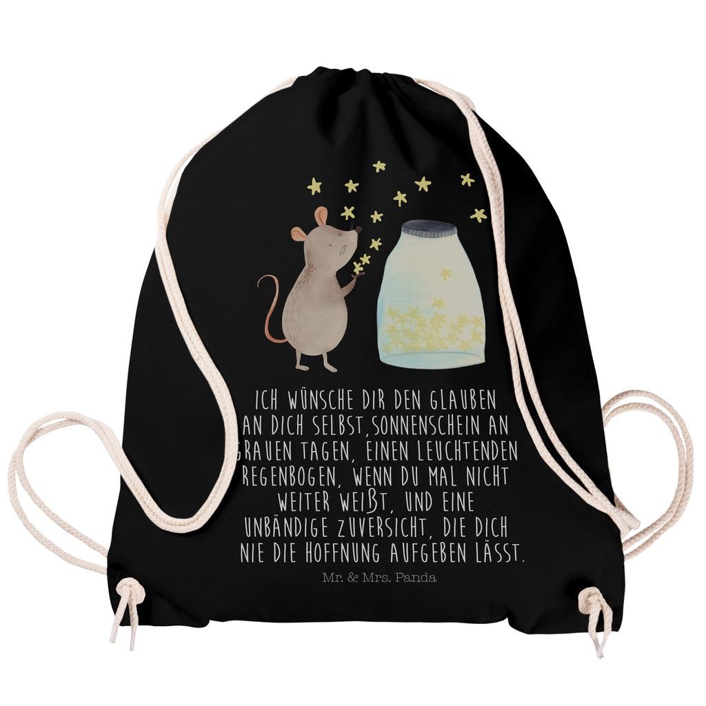 Sportbeutel Maus Sterne Turnbeutel, Beutel, Sporttasche, Tasche, Stoffbeutel, Tiermotive, Gute Laune, lustige Sprüche, Tiere, Maus, Sterne, Wunsch, Kind, Taufe, Taufgeschenk, Geburt, Schwangerschaft, erstes Kind, Kindergeburtstag, Geburtstag, Hoffnung, Träume
