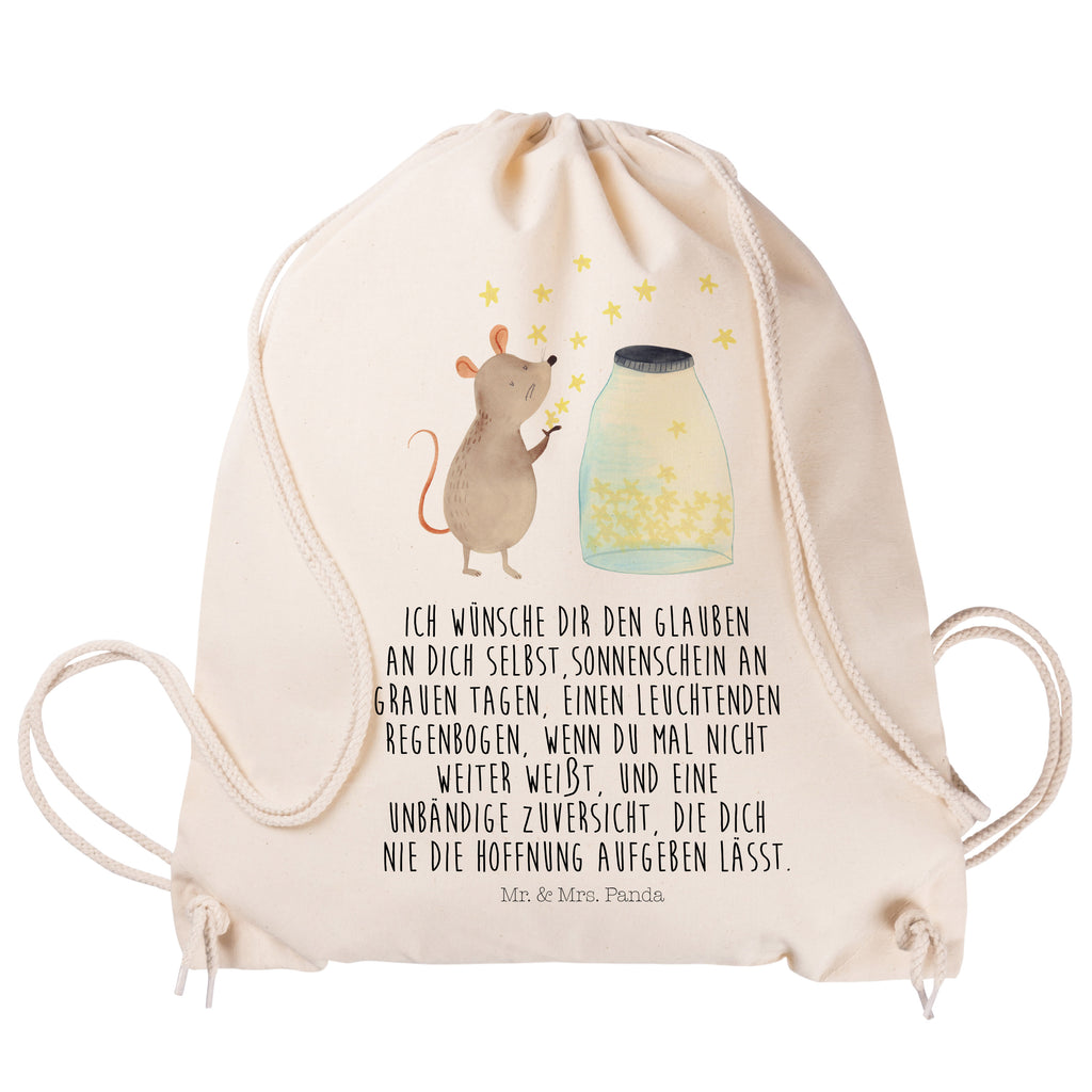 Sportbeutel Maus Sterne Turnbeutel, Beutel, Sporttasche, Tasche, Stoffbeutel, Tiermotive, Gute Laune, lustige Sprüche, Tiere, Maus, Sterne, Wunsch, Kind, Taufe, Taufgeschenk, Geburt, Schwangerschaft, erstes Kind, Kindergeburtstag, Geburtstag, Hoffnung, Träume
