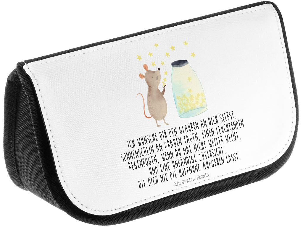 Kosmetiktasche Maus Sterne Kosmetikbeutel, Kulturtasche, Kulturbeutel, Schminktasche, Make-Up Tasche, Tiermotive, Gute Laune, lustige Sprüche, Tiere, Maus, Sterne, Wunsch, Kind, Taufe, Taufgeschenk, Geburt, Schwangerschaft, erstes Kind, Kindergeburtstag, Geburtstag, Hoffnung, Träume