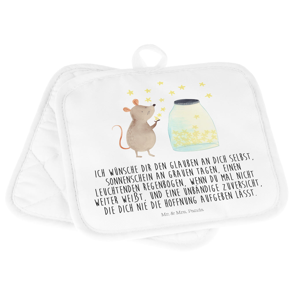 2er Set Topflappen  Maus Sterne Topflappen, Topfuntersetzer, Ofenhandschuh, Topflappen Set, Topflappen lustig, Topflappen mit Spruch, Tiermotive, Gute Laune, lustige Sprüche, Tiere, Maus, Sterne, Wunsch, Kind, Taufe, Taufgeschenk, Geburt, Schwangerschaft, erstes Kind, Kindergeburtstag, Geburtstag, Hoffnung, Träume