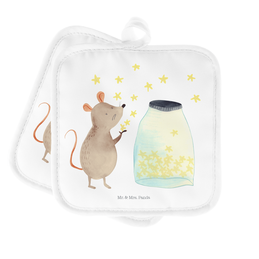 2er Set Topflappen  Maus Sterne Topflappen, Topfuntersetzer, Ofenhandschuh, Topflappen Set, Topflappen lustig, Topflappen mit Spruch, Tiermotive, Gute Laune, lustige Sprüche, Tiere, Maus, Sterne, Wunsch, Kind, Taufe, Taufgeschenk, Geburt, Schwangerschaft, erstes Kind, Kindergeburtstag, Geburtstag, Hoffnung, Träume