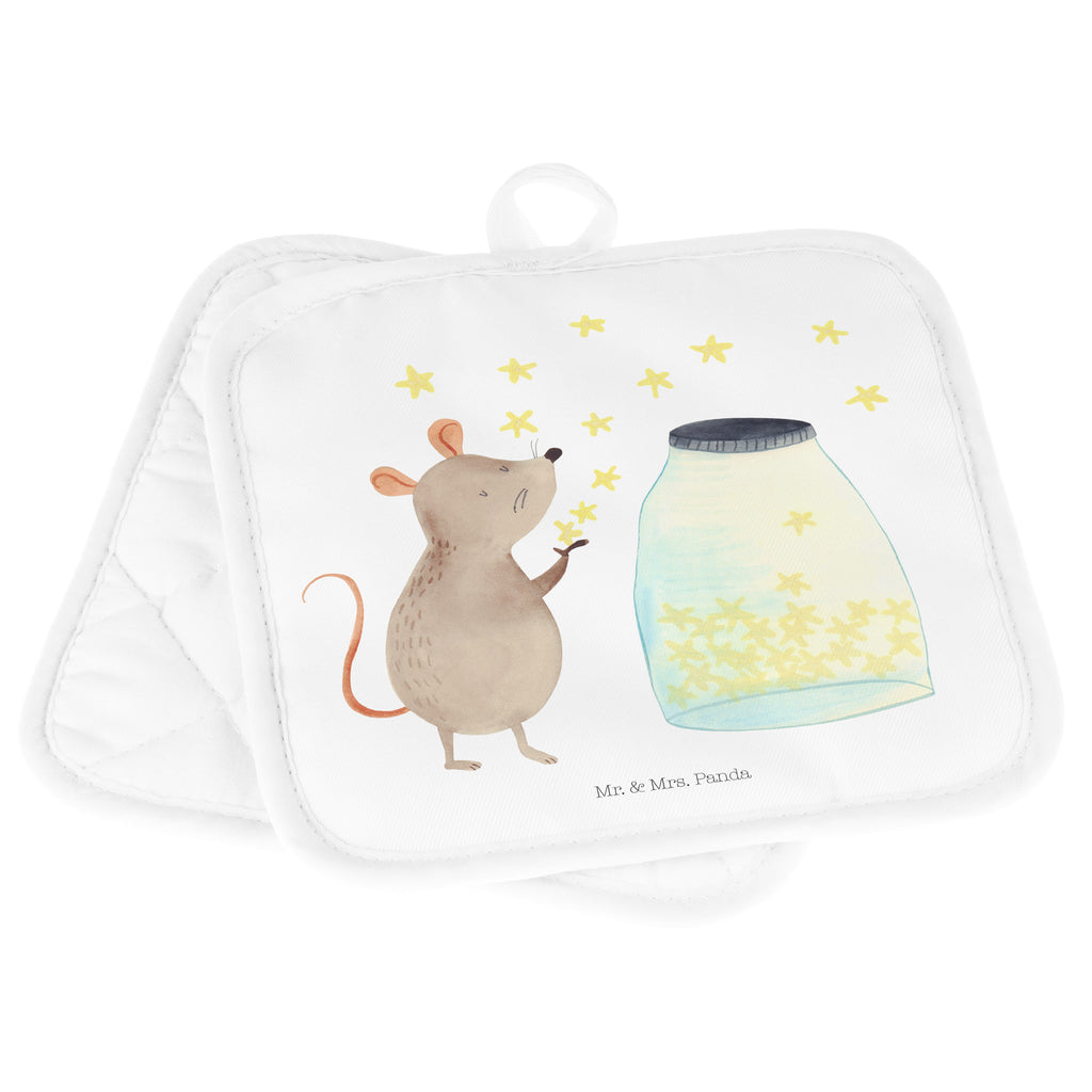 2er Set Topflappen  Maus Sterne Topflappen, Topfuntersetzer, Ofenhandschuh, Topflappen Set, Topflappen lustig, Topflappen mit Spruch, Tiermotive, Gute Laune, lustige Sprüche, Tiere, Maus, Sterne, Wunsch, Kind, Taufe, Taufgeschenk, Geburt, Schwangerschaft, erstes Kind, Kindergeburtstag, Geburtstag, Hoffnung, Träume