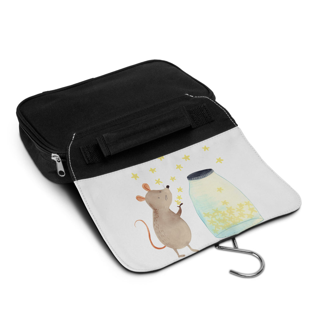 Kulturbeutel Maus Sterne Kulturbeutel, Zum Aufhängen, Waschtasche, Kosmetiktasche, Damen, Herren, Aufbewahrungstasche, Schminktasche, Kosmetikbeutel, Organizer, Kulturtasche, Schminkutensil, Tiermotive, Gute Laune, lustige Sprüche, Tiere, Maus, Sterne, Wunsch, Kind, Taufe, Taufgeschenk, Geburt, Schwangerschaft, erstes Kind, Kindergeburtstag, Geburtstag, Hoffnung, Träume