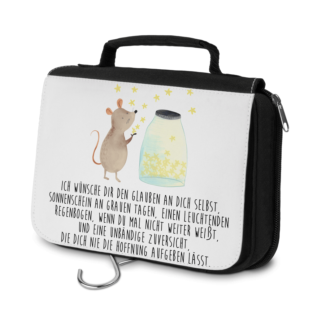 Kulturbeutel Maus Sterne Kulturbeutel, Zum Aufhängen, Waschtasche, Kosmetiktasche, Damen, Herren, Aufbewahrungstasche, Schminktasche, Kosmetikbeutel, Organizer, Kulturtasche, Schminkutensil, Tiermotive, Gute Laune, lustige Sprüche, Tiere, Maus, Sterne, Wunsch, Kind, Taufe, Taufgeschenk, Geburt, Schwangerschaft, erstes Kind, Kindergeburtstag, Geburtstag, Hoffnung, Träume