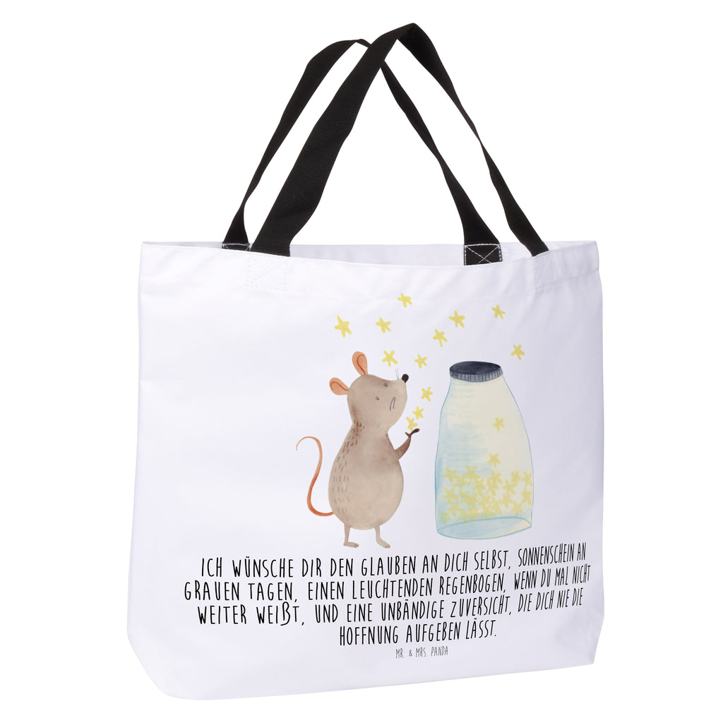 Shopper Maus Sterne Beutel, Einkaufstasche, Tasche, Strandtasche, Einkaufsbeutel, Shopper, Schultasche, Freizeittasche, Tragebeutel, Schulbeutel, Alltagstasche, Tiermotive, Gute Laune, lustige Sprüche, Tiere, Maus, Sterne, Wunsch, Kind, Taufe, Taufgeschenk, Geburt, Schwangerschaft, erstes Kind, Kindergeburtstag, Geburtstag, Hoffnung, Träume