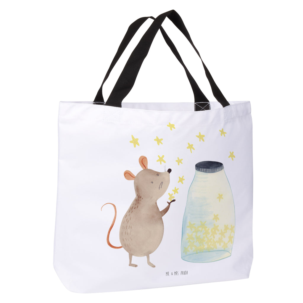 Shopper Maus Sterne Beutel, Einkaufstasche, Tasche, Strandtasche, Einkaufsbeutel, Shopper, Schultasche, Freizeittasche, Tragebeutel, Schulbeutel, Alltagstasche, Tiermotive, Gute Laune, lustige Sprüche, Tiere, Maus, Sterne, Wunsch, Kind, Taufe, Taufgeschenk, Geburt, Schwangerschaft, erstes Kind, Kindergeburtstag, Geburtstag, Hoffnung, Träume