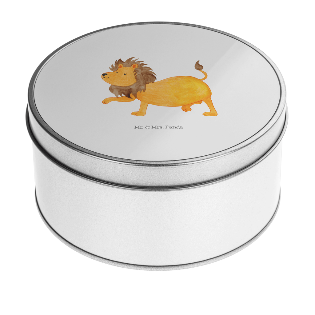 Blechdose rund Sternzeichen Löwe Metalldose, Keksdose, Dose, Vorratsdose, Geschenkbox, Tierkreiszeichen, Sternzeichen, Horoskop, Astrologie, Aszendent, Löwe Geschenk, Löwe Sternzeichen, Geschenk Juli, Geburtstag Juli, Geschenk August, Geburtstag August, König der Tiere