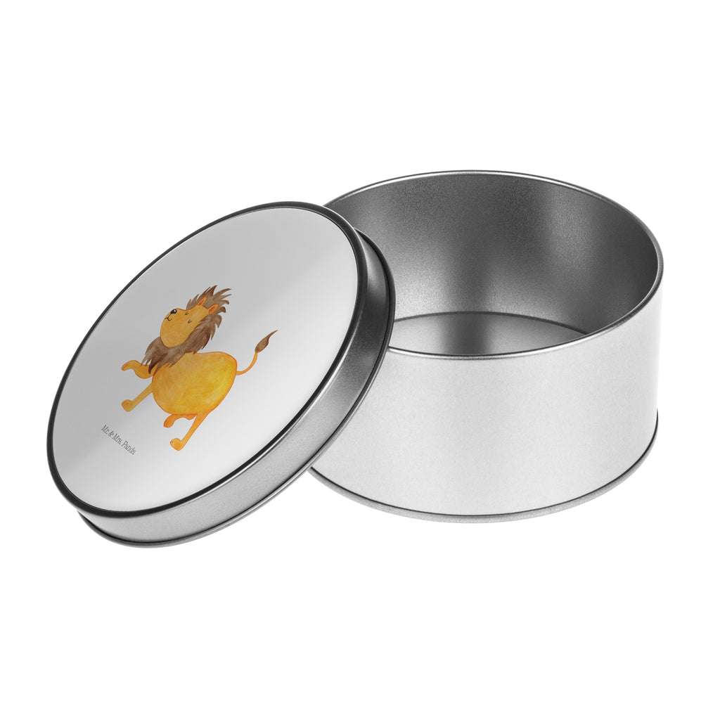 Blechdose rund Sternzeichen Löwe Metalldose, Keksdose, Dose, Vorratsdose, Geschenkbox, Tierkreiszeichen, Sternzeichen, Horoskop, Astrologie, Aszendent, Löwe Geschenk, Löwe Sternzeichen, Geschenk Juli, Geburtstag Juli, Geschenk August, Geburtstag August, König der Tiere