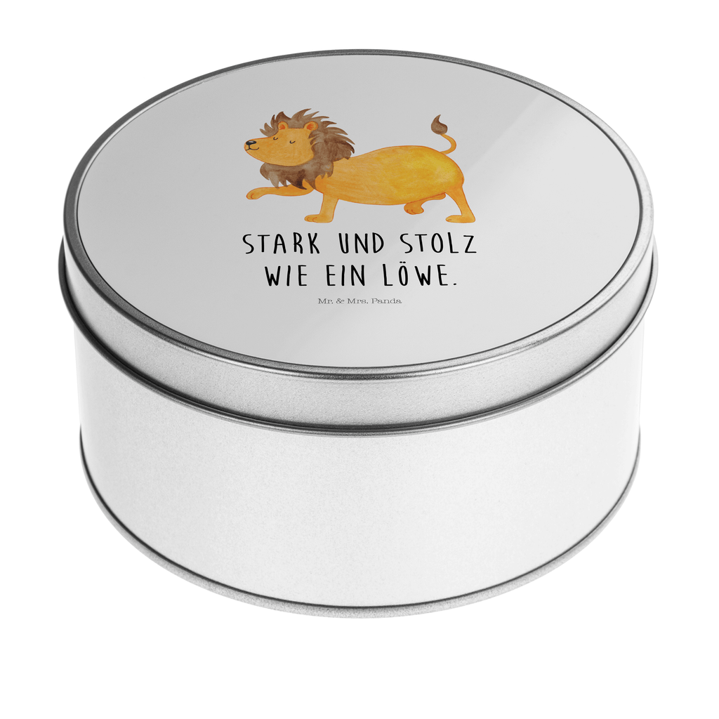 Blechdose rund Sternzeichen Löwe Metalldose, Keksdose, Dose, Vorratsdose, Geschenkbox, Tierkreiszeichen, Sternzeichen, Horoskop, Astrologie, Aszendent, Löwe Geschenk, Löwe Sternzeichen, Geschenk Juli, Geburtstag Juli, Geschenk August, Geburtstag August, König der Tiere