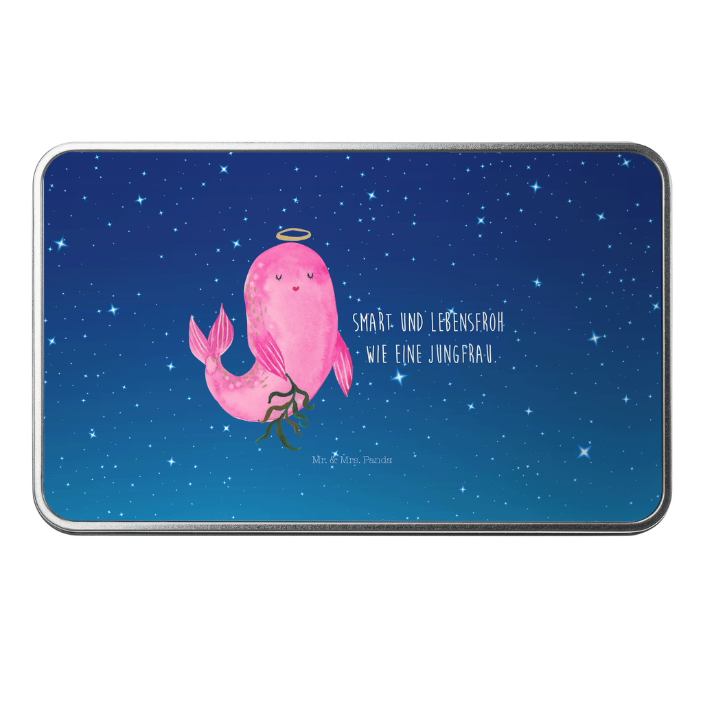 Metalldose rechteckig Sternzeichen Jungfrau Blechdose, Metalldose, Blechbox, Container, Keksdose, Vorratsdose, Vorratsbox, Döschen, Versperbox, Vesperdose, Aufbewahrungsdose, Aufbewahrungsbox, Aluminiumdose, Dose, Tierkreiszeichen, Sternzeichen, Horoskop, Astrologie, Aszendent, Jungfrau, Jungfer, Geschenk, Jungfrau Sternzeichen, Geschenk September, Geschenk August, Geburtstag September, Geburtstag August, Meerjungfrau