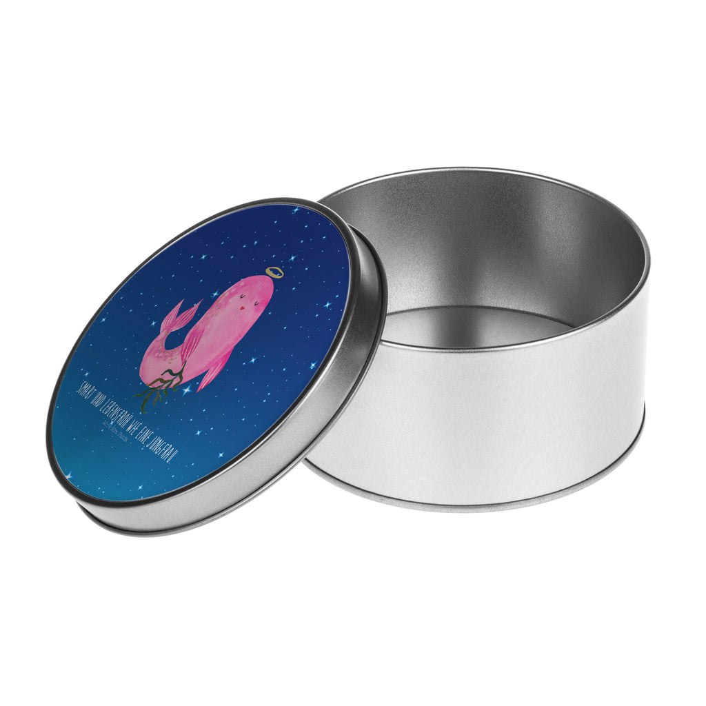 Blechdose rund Sternzeichen Jungfrau Metalldose, Keksdose, Dose, Vorratsdose, Geschenkbox, Tierkreiszeichen, Sternzeichen, Horoskop, Astrologie, Aszendent, Jungfrau, Jungfer, Geschenk, Jungfrau Sternzeichen, Geschenk September, Geschenk August, Geburtstag September, Geburtstag August, Meerjungfrau